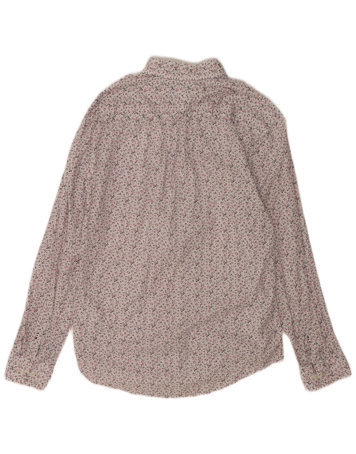 Koszula męska Tommy Hilfiger, duża, biała, bawełniana w kwiaty
