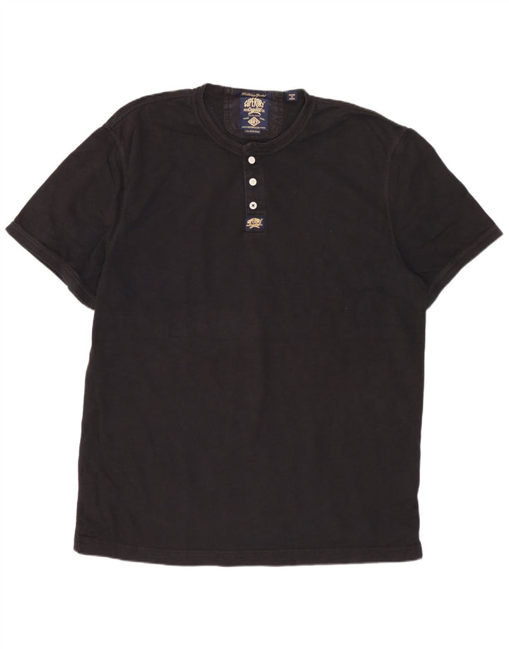 T-shirt męski SUPERDRY Top 3XL, czarny, bawełniany