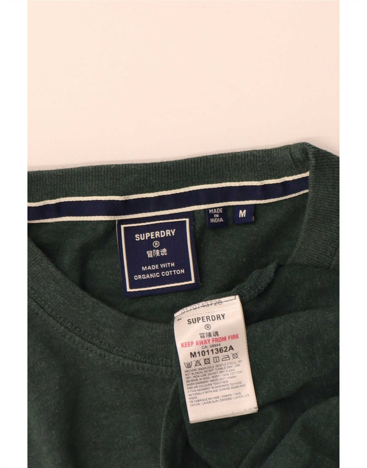 T-shirt męski Superdry, bawełniany, średni zielony