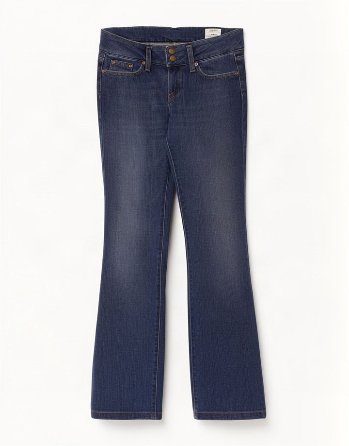Damskie jeansy Lee Coral Bootcut W27 L33 Niebieskie bawełniane