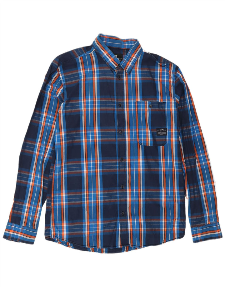 Koszula męska Jack & Jones, bawełniana, w dużą niebieską kratkę