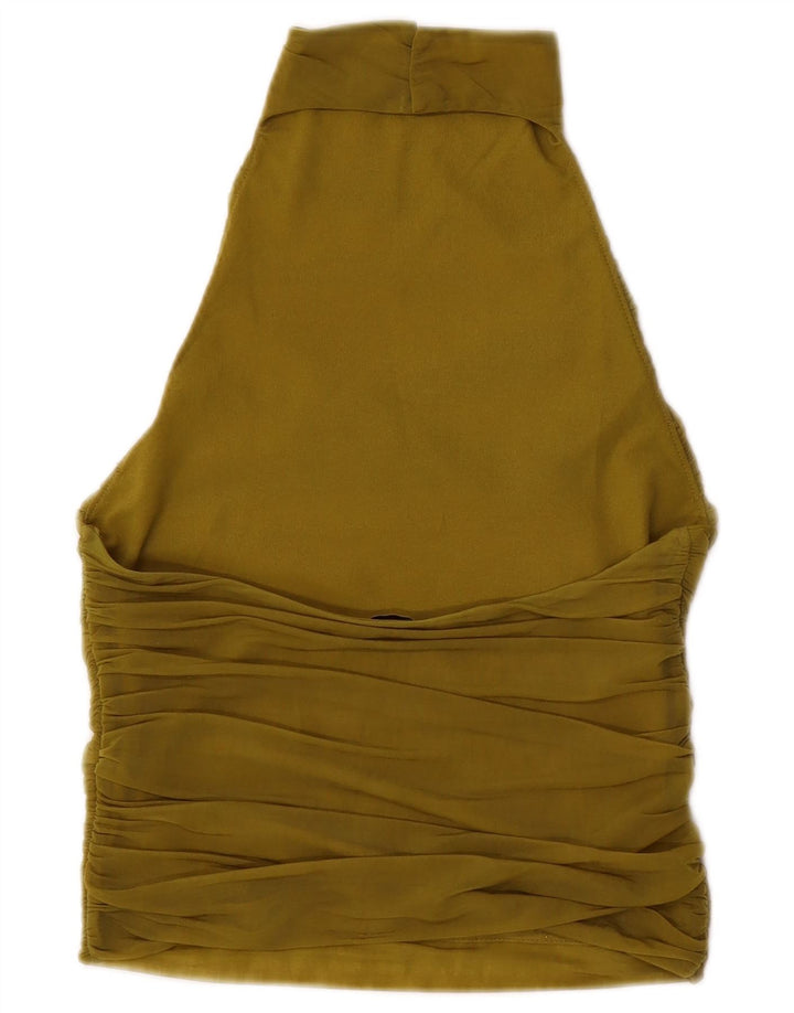 Damski top Zara Halter UK 12, średni zielony