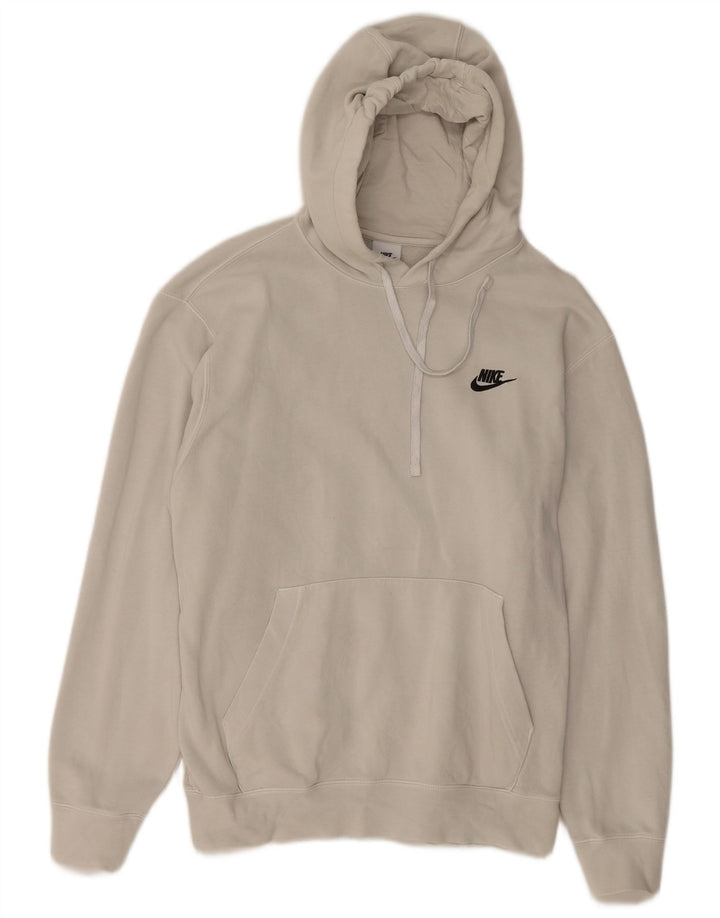 Męski sweter z kapturem Nike, duży, złamanej bieli, bawełniany