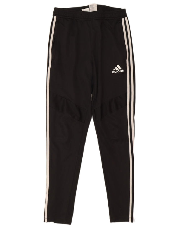 Damskie spodnie dresowe Adidas UK 8, małe, czarne, poliestrowe