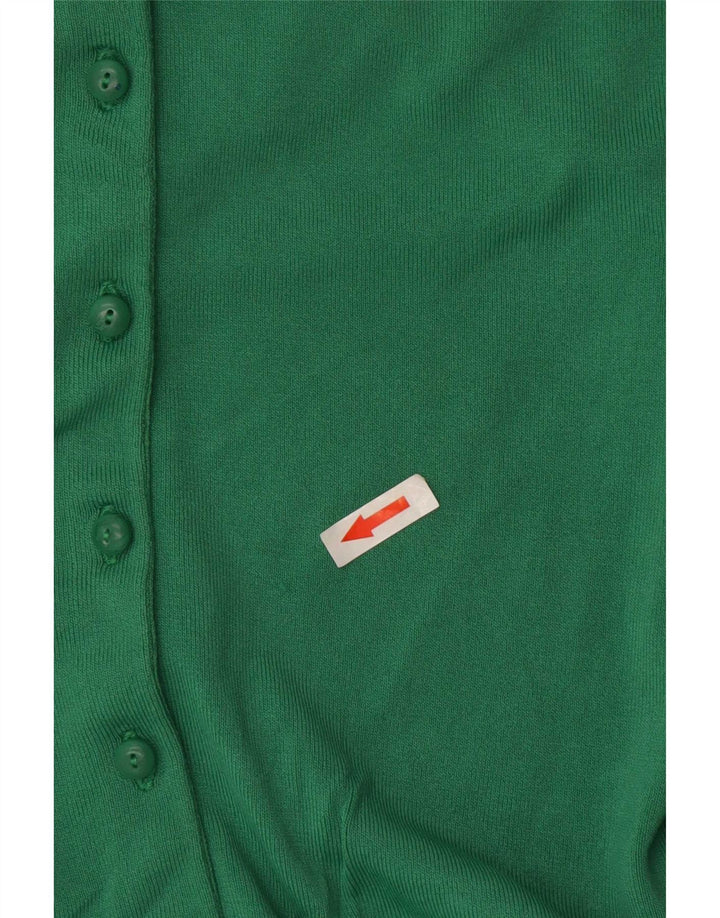 Sweter damski Zara Cardigan UK 12 Średni zielony sztuczny jedwab