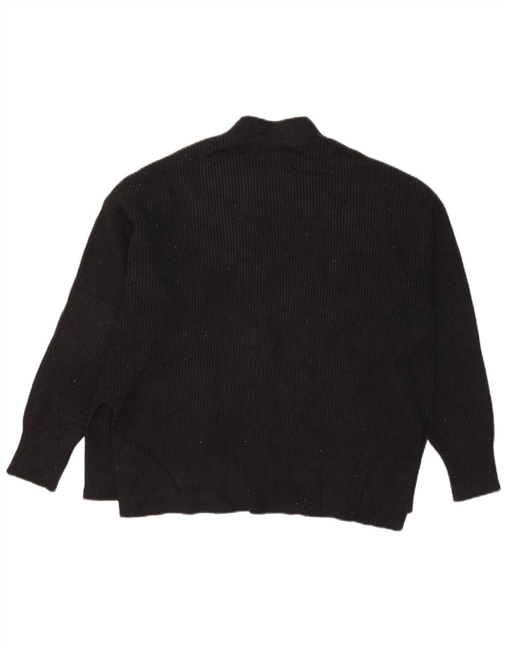 Damski sweter oversize Zara UK 14, średni czarny