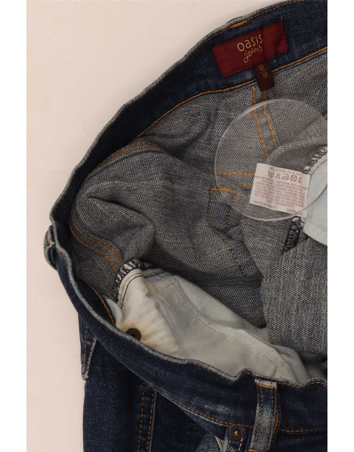 Damskie jeansy Bootcut Oasis UK 12 Medium W30 L27 Niebieskie bawełniane