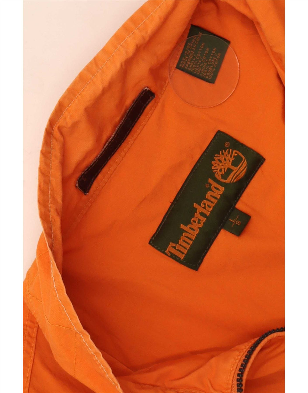 Męska kurtka bomberka Timberland UK 40, duża, pomarańczowa, bawełniana