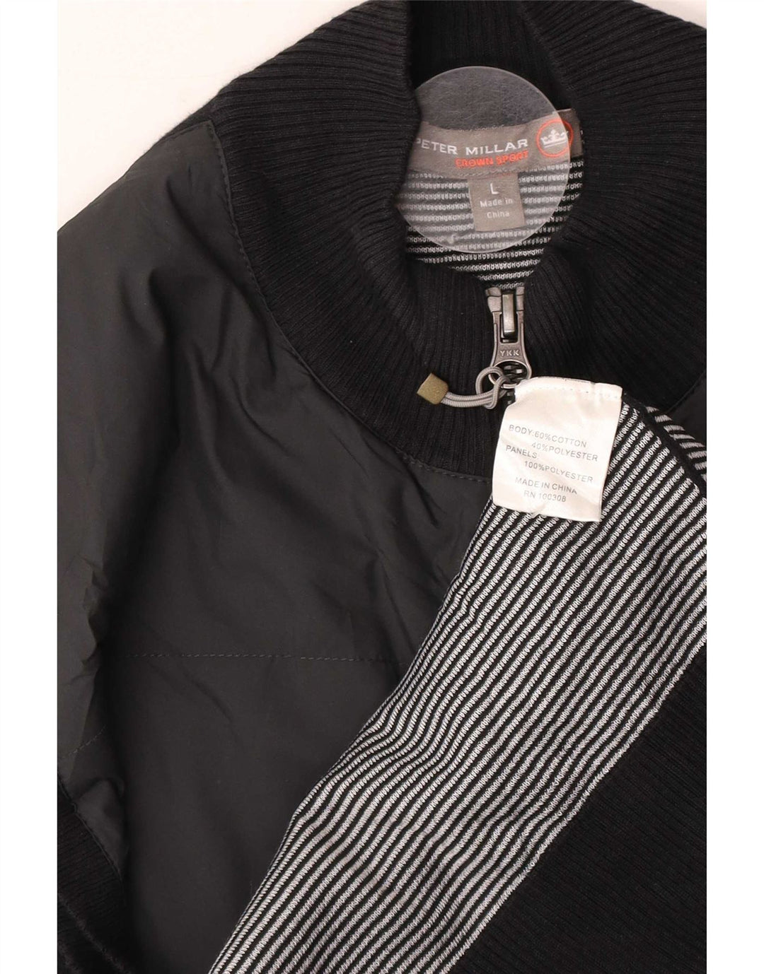 Kamizelka męska Peter Millar UK 40, duża, czarna, bawełniana