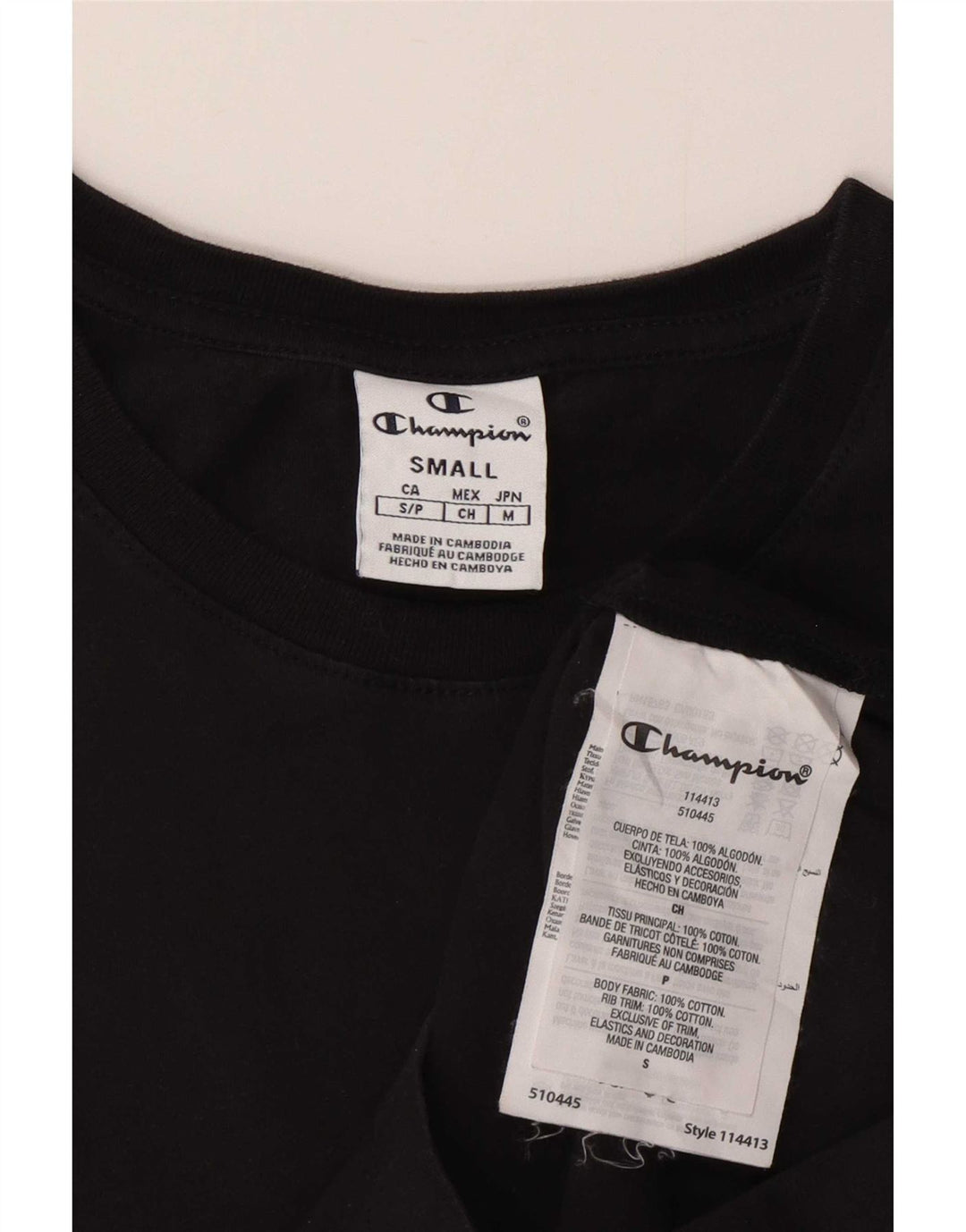 Damska koszulka graficzna Champion Top UK 10 Small Black