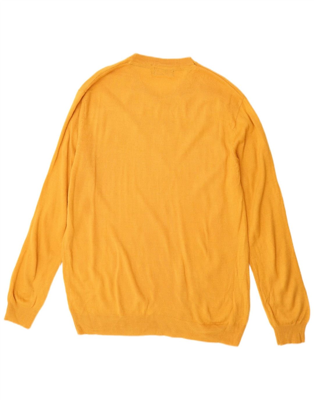 Męski sweter Pierre Cardin z dekoltem w kształcie litery V, średni żółty akryl