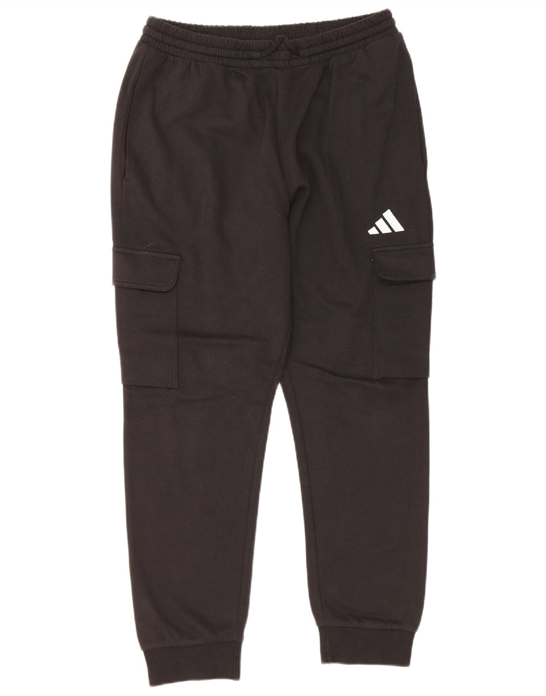 Męskie spodnie dresowe Adidas Cargo Joggers, średnia czarna bawełna