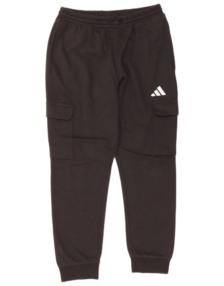 Męskie spodnie dresowe Adidas Cargo Joggers, średnia czarna bawełna