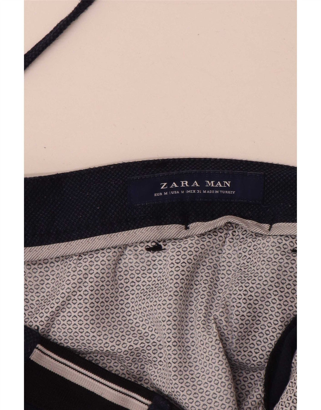 Męskie spodenki chino Zara, średnie W31, granatowe, poliestrowe