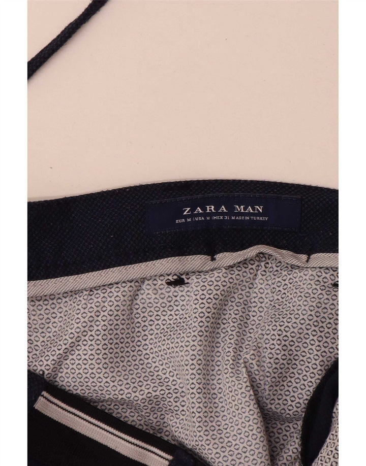 Męskie spodenki chino Zara, średnie W31, granatowe, poliestrowe