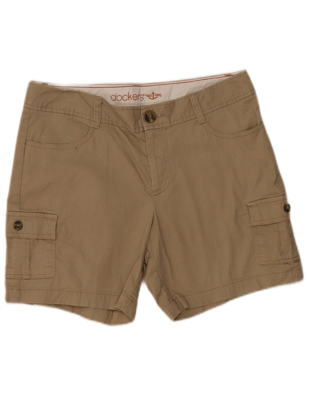 Damskie spodenki cargo Dockers US 8 Medium W32, beżowa bawełna