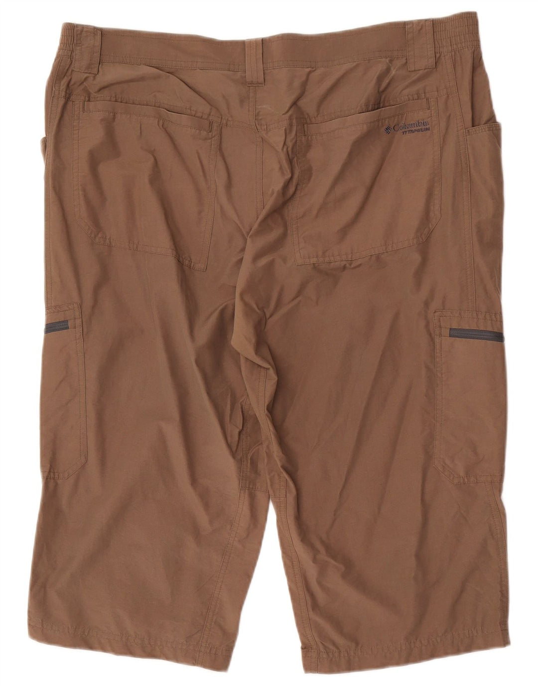 Męskie spodenki cargo Columbia Titanium XL W40, brązowa bawełna