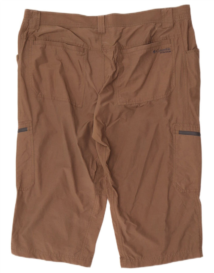 Męskie spodenki cargo Columbia Titanium XL W40, brązowa bawełna