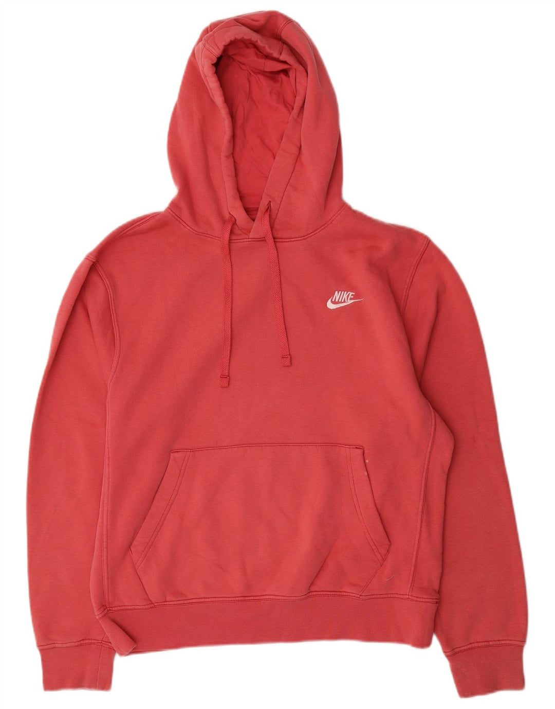 Męski sweter z kapturem Nike, mały, czerwony, bawełniany