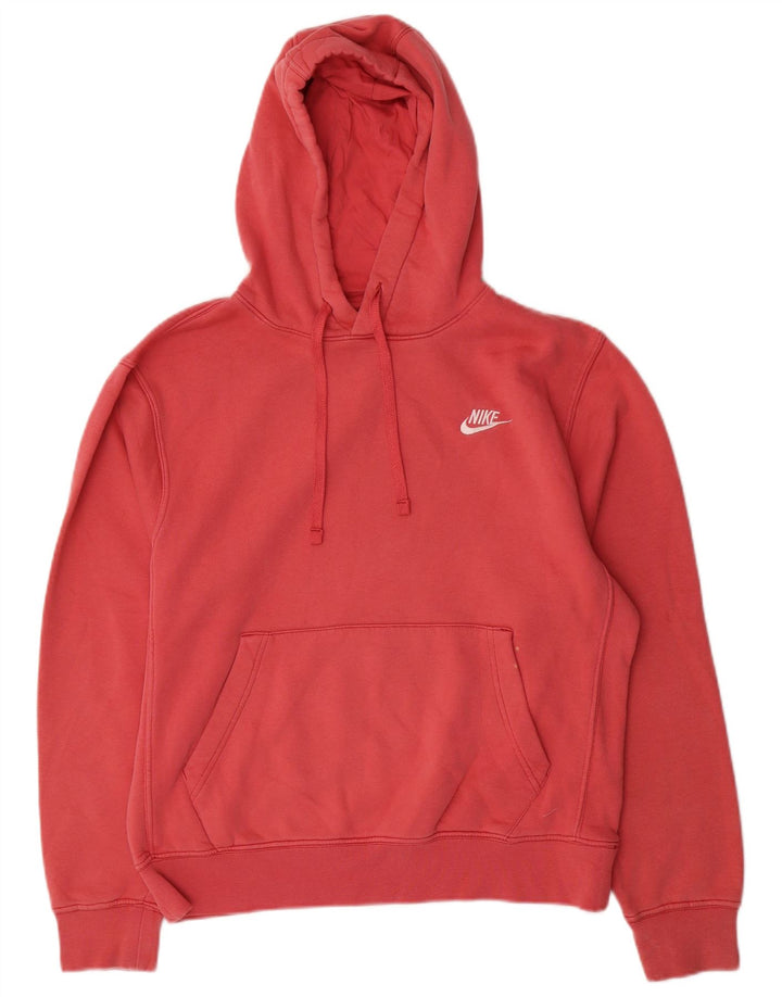 Męski sweter z kapturem Nike, mały, czerwony, bawełniany