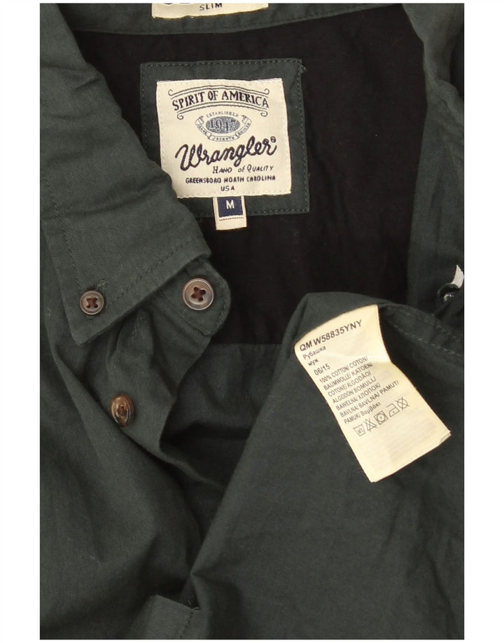 Koszula damska Wrangler UK 14, średnia, zielona bawełna