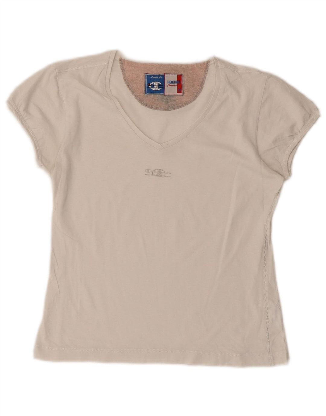 Damska koszulka Champion Heritage Classics Crop Top UK 12 Medium White