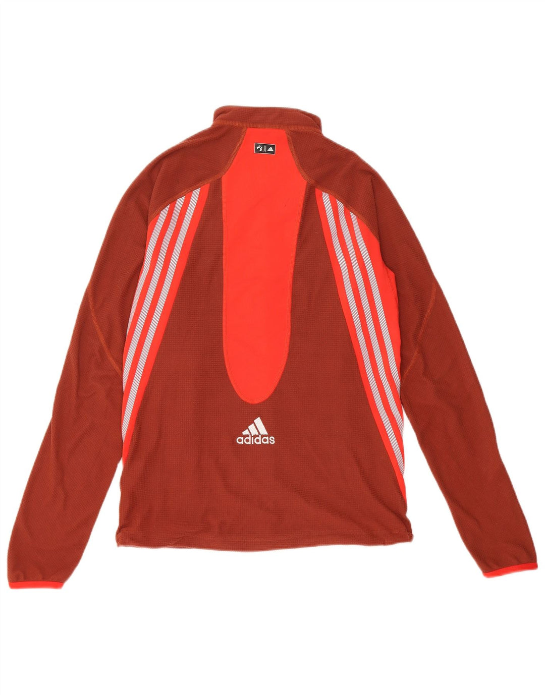 Damska bluza dresowa Adidas UK 12 Średni brązowy poliester z blokami kolorów