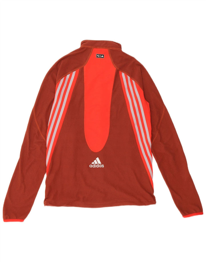 Damska bluza dresowa Adidas UK 12 Średni brązowy poliester z blokami kolorów