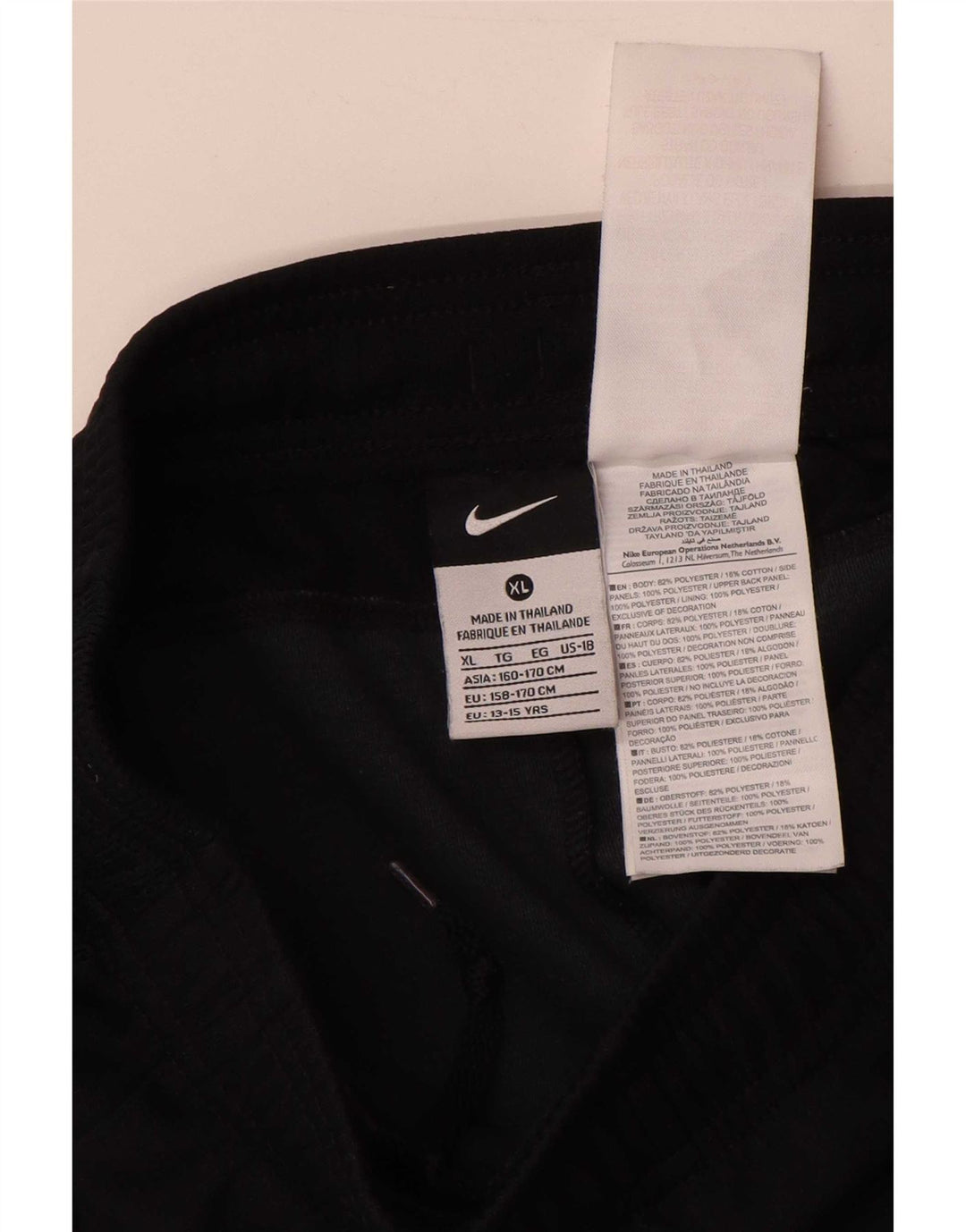 Chłopięce spodenki sportowe Nike 13-14 lat XL, czarny poliester