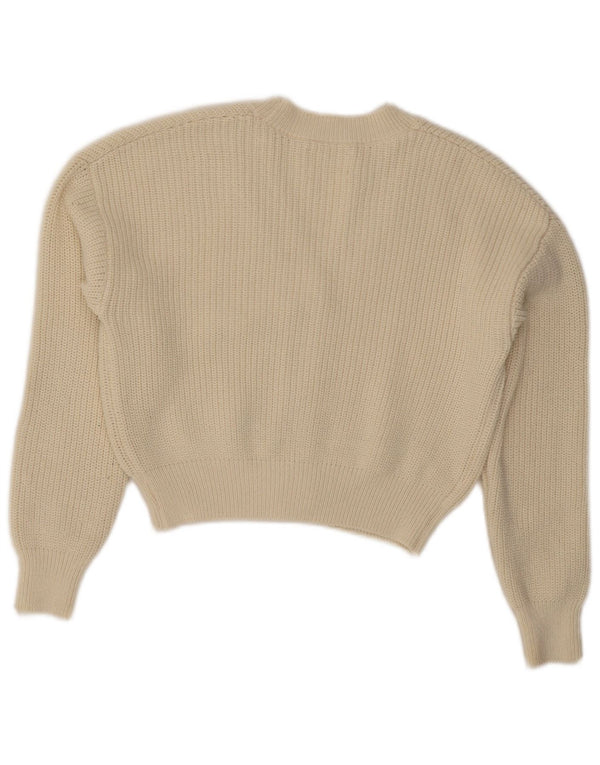 Sweter dziewczęcy o krótkim kroju Zara 13-14 lat, biały