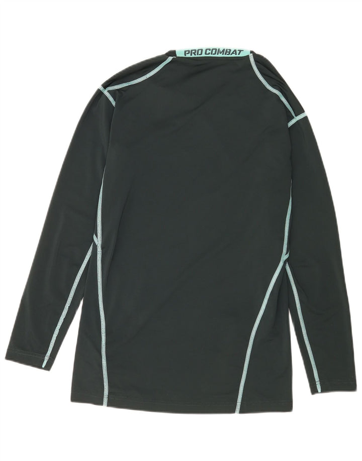 Męska koszulka Nike Dri Fit z grafiką, długim rękawem, dużym, zielonym poliestrem