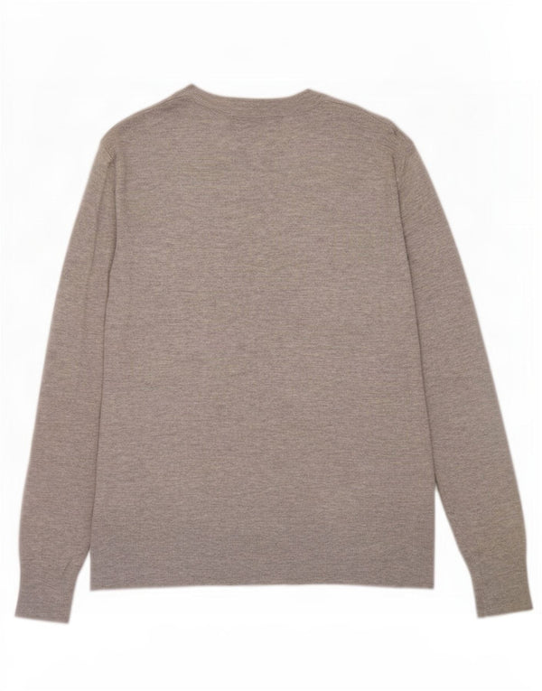 Marks & Spencer Damski sweter rozpinany UK 12, średnioszary, wiskoza