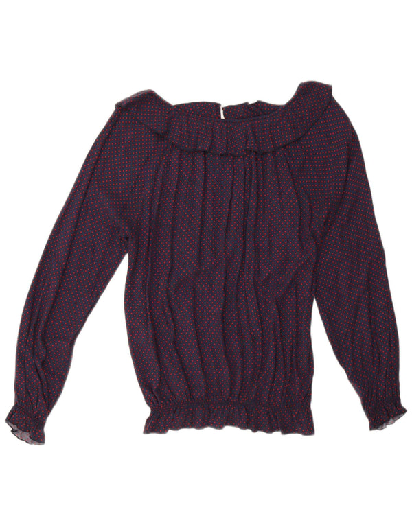 Bluzka damska Fornarina Top UK 14 Średni Granatowy Spotted Retro