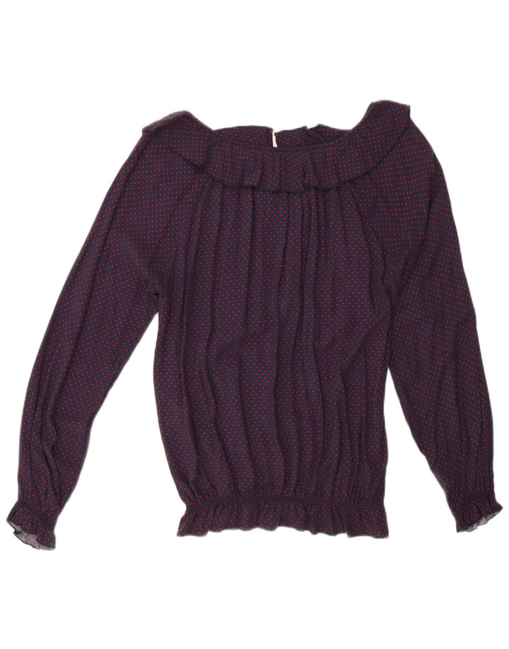 Bluzka damska Fornarina Top UK 14 Średni Granatowy Spotted Retro