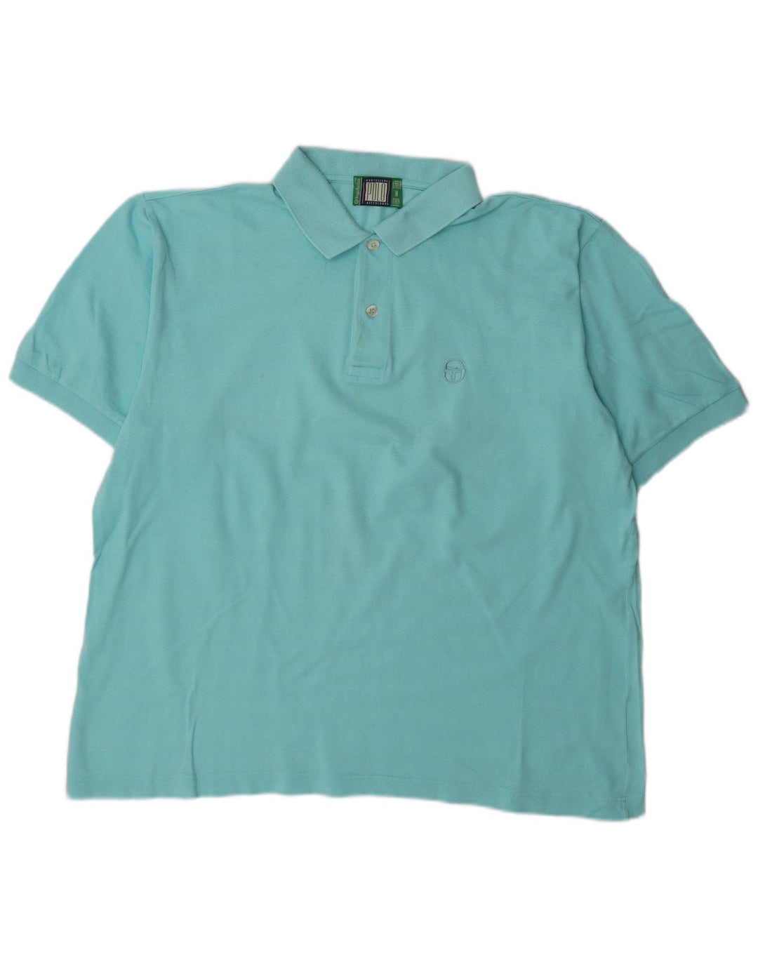 Męska koszulka polo Sergio Tacchini XL, turkusowa, bawełniana