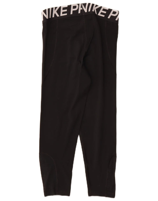 Damskie legginsy Nike Graphic Capri UK 12, średni czarny poliester