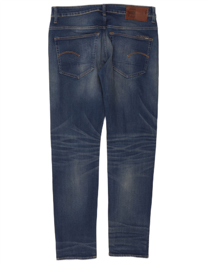 Męskie jeansy slim G-Star W32 L32 Niebieskie bawełniane