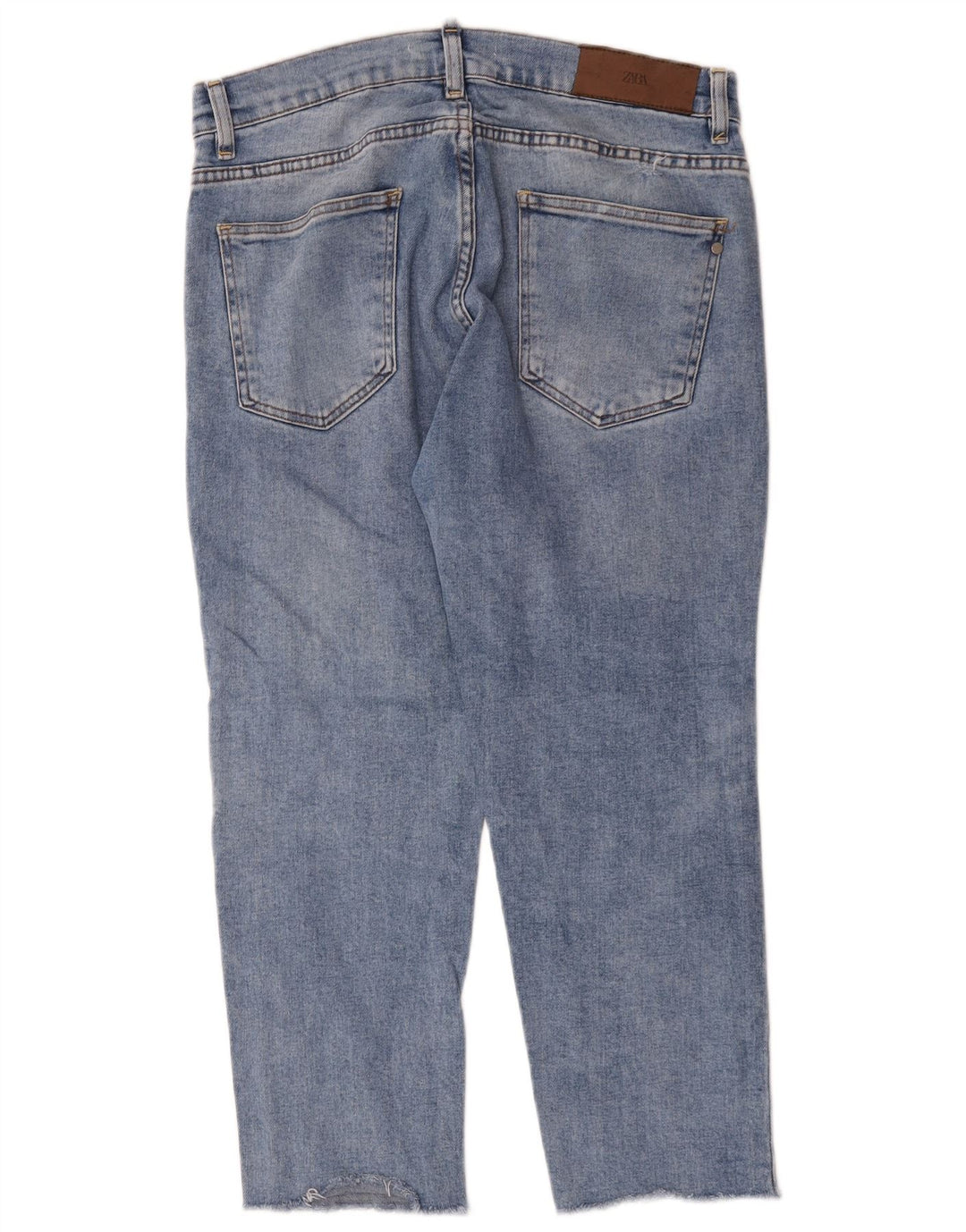 Męskie jeansy przycięte Zara, duże, W32 L24, niebieskie