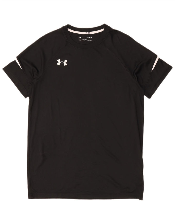 Męski t-shirt Under Armour Heat Gear, mały, czarny, poliestrowy