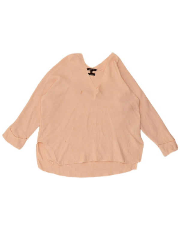 MASSIMO DUTTI Damska bluzka oversize z rękawem 3/4 UK 10 Small Pink
