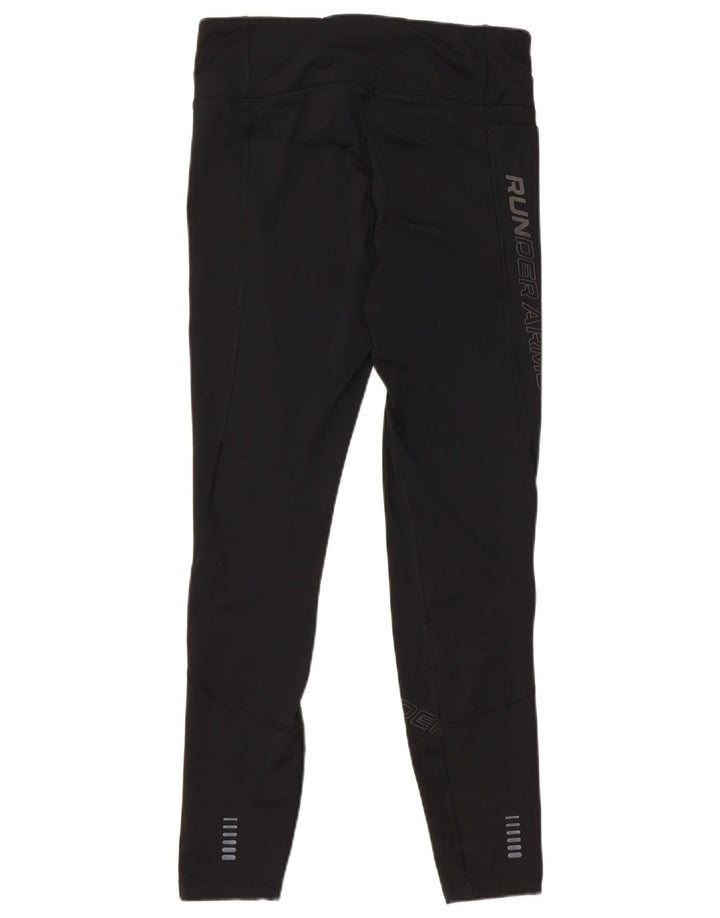 Damskie legginsy Under Armour Cold Gear Graphic Capri UK 12, średnie czarne