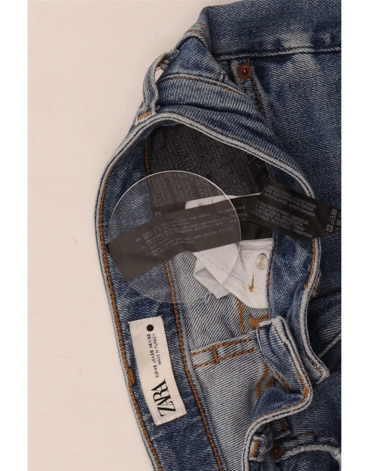Damskie jeansy Zara Slim EU 40 Medium W30 L28 Niebieskie bawełniane