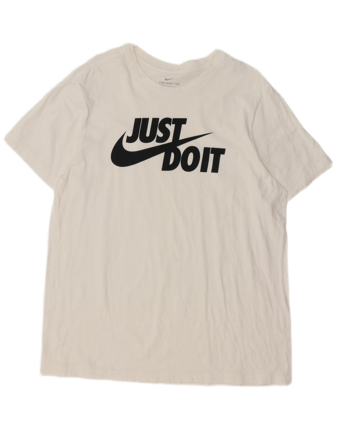 Męski T-shirt z grafiką Nike, duży, biały, bawełniany