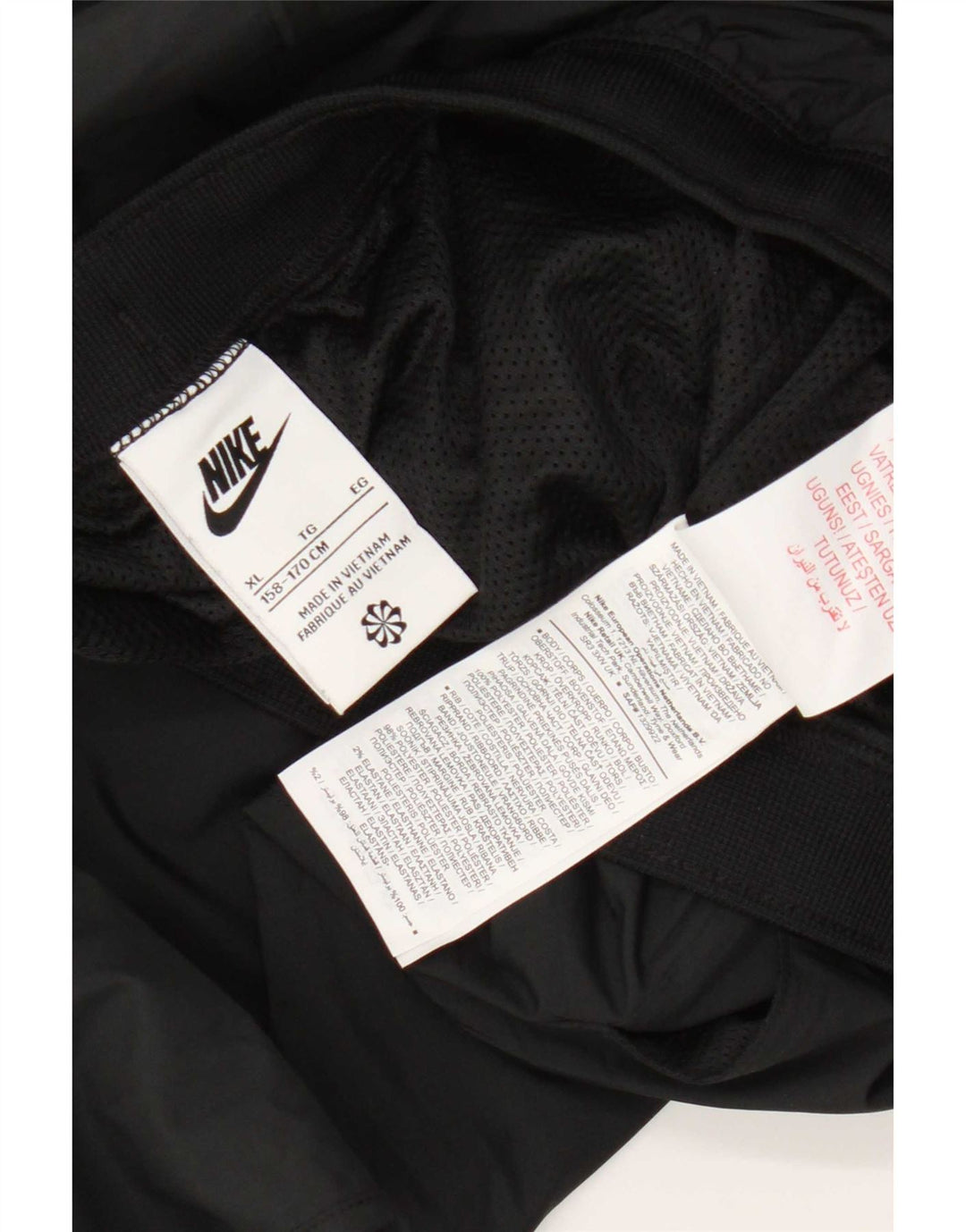 Męskie spodnie dresowe Nike, 13-14 lat, XL, czarne, poliestrowe