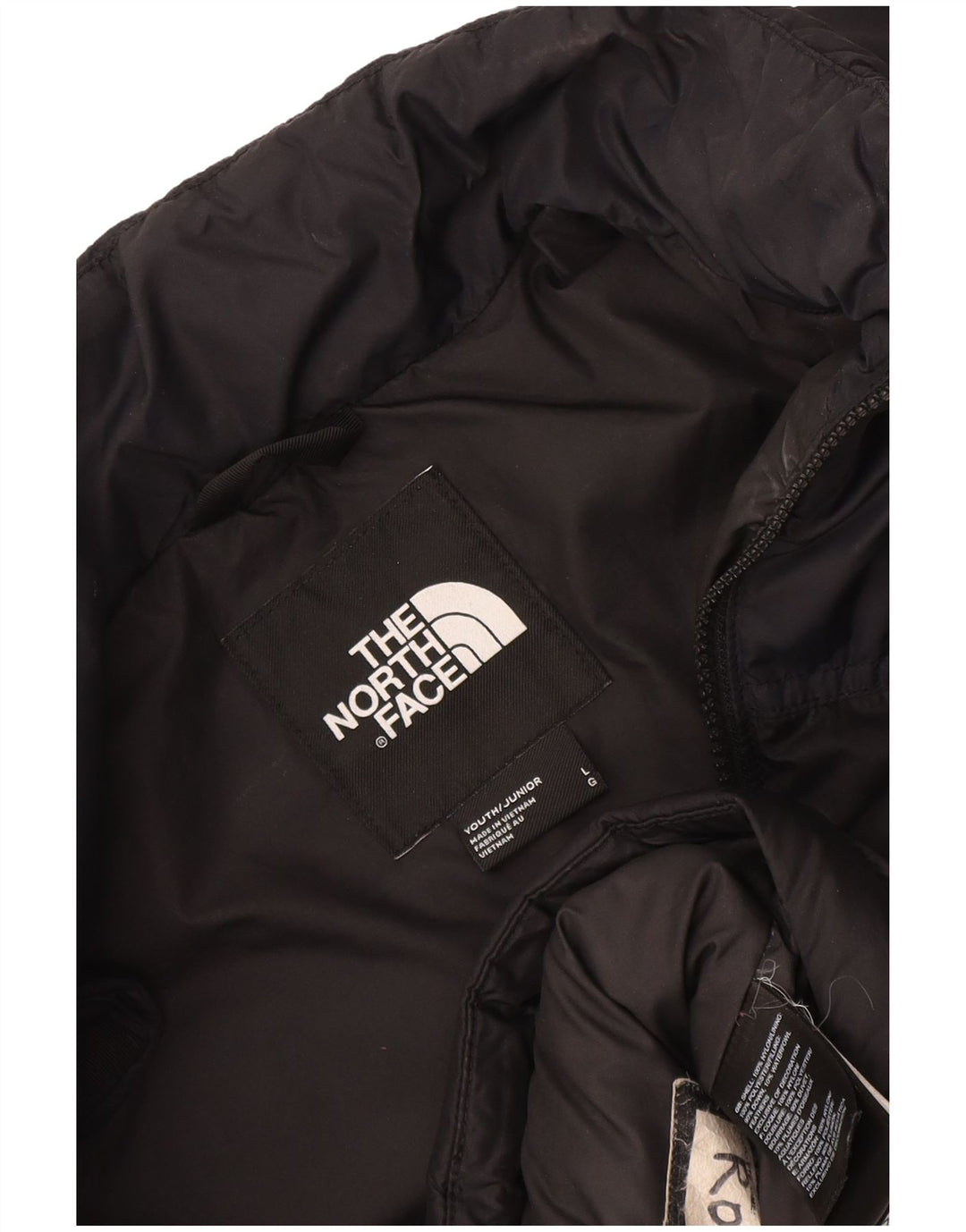 Wyściełana kurtka chłopięca The North Face na 11–12 lat, duża, czarna, nylonowa