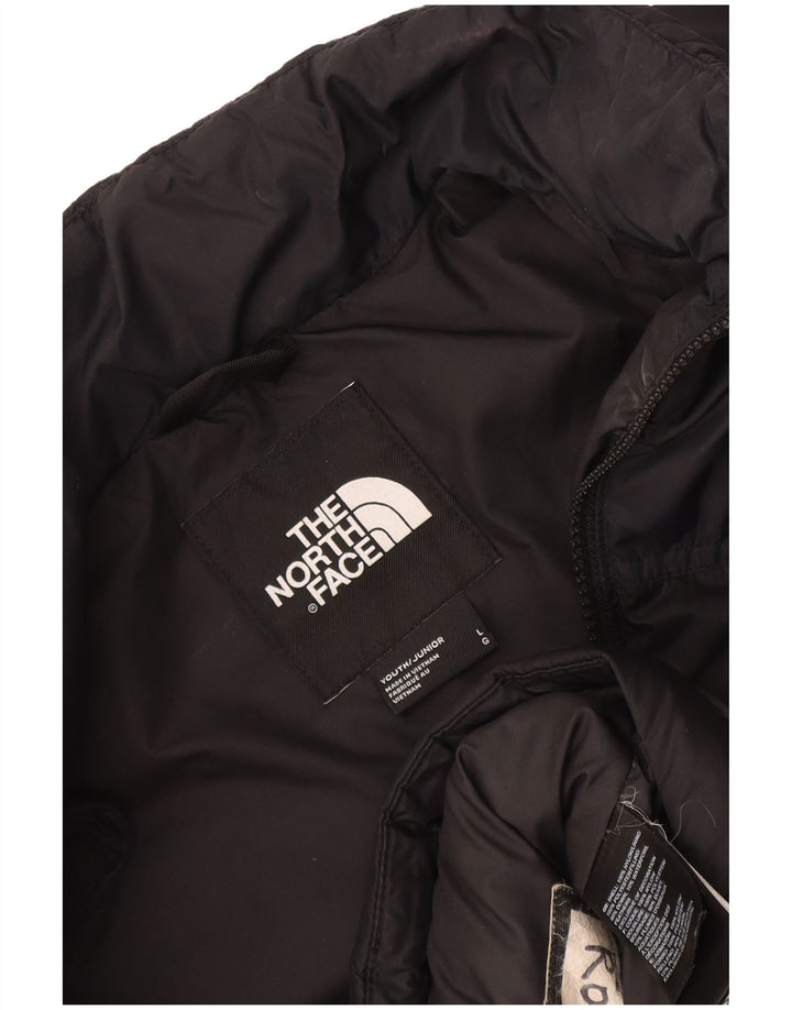 Wyściełana kurtka chłopięca The North Face na 11–12 lat, duża, czarna, nylonowa