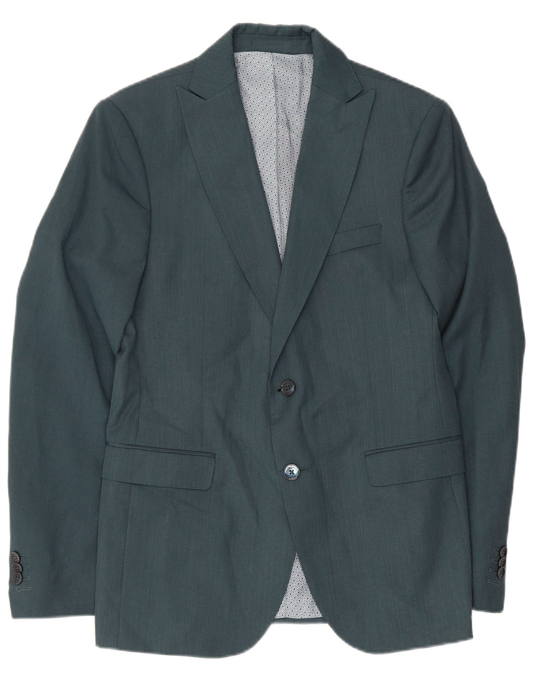 Zara Męska marynarka zapinana na 2 guziki UK 36 Small Green