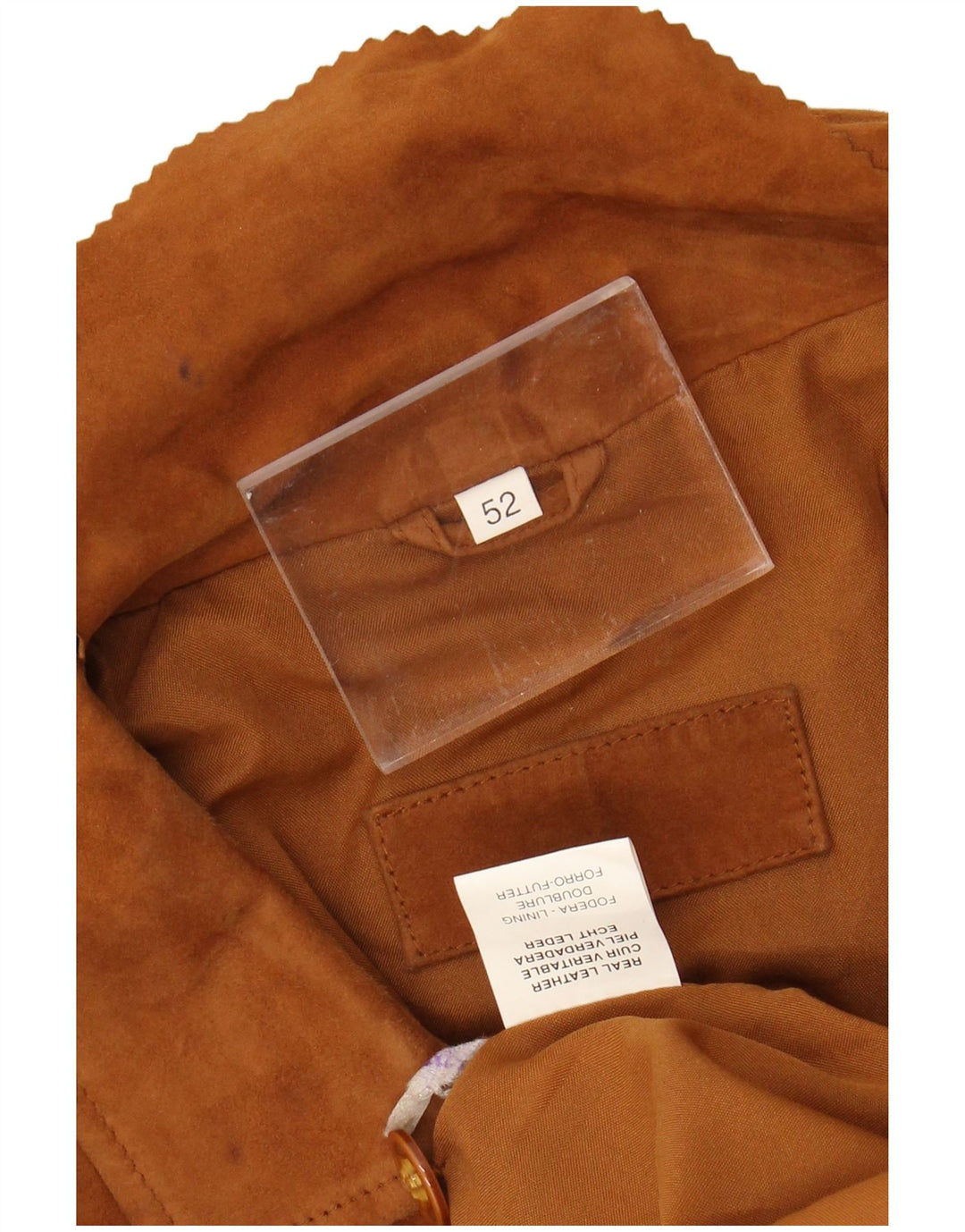 Zamszowa kurtka męska VINTAGE IT 52 XL w kolorze beżowym