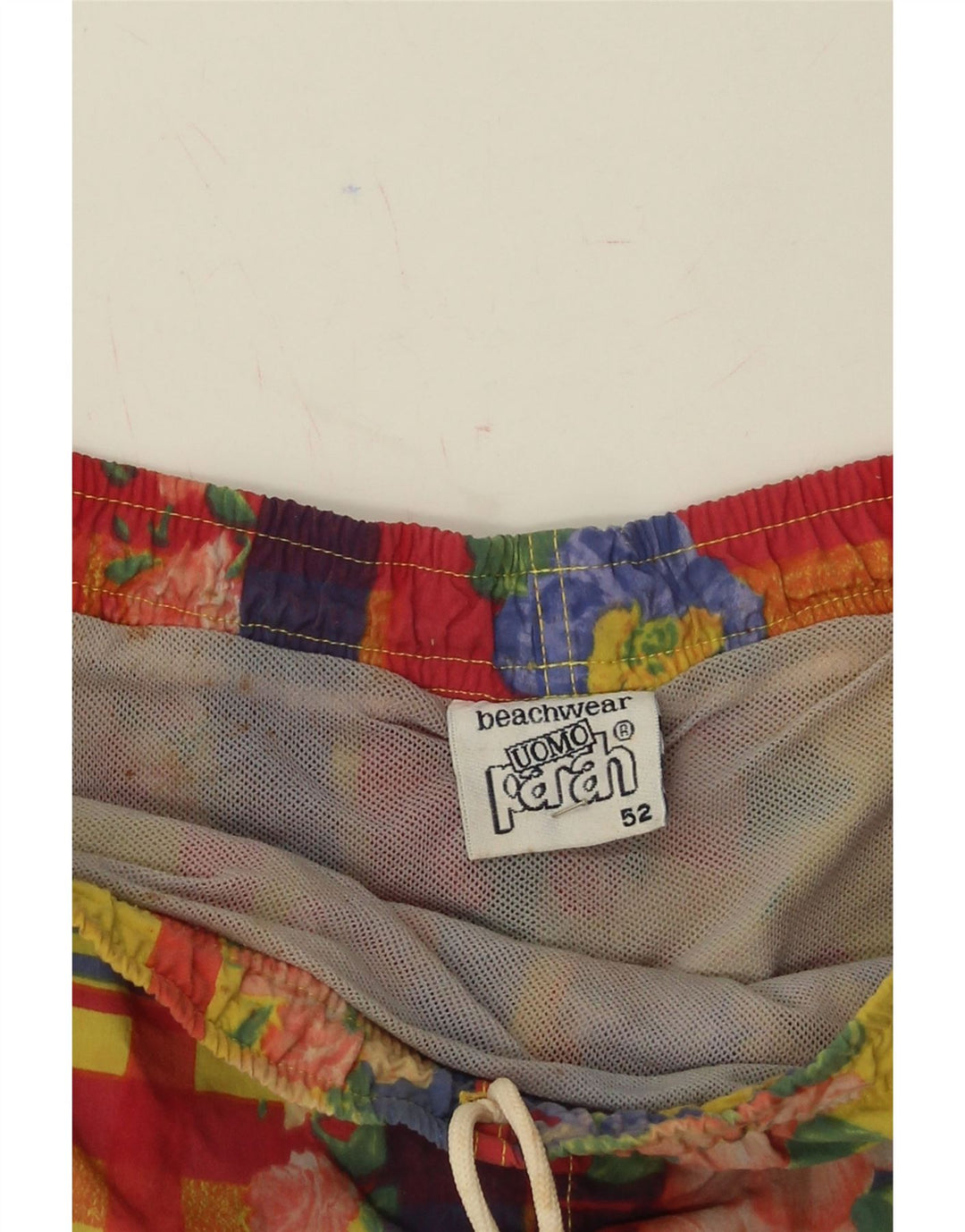 PARAH Mens Swimming Shorts IT 52 XL  Multicoloured Floral Polyamide Vintage Parah and Second-Hand Parah from Messina Hembry 
