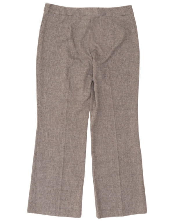 Spodnie garniturowe damskie Marks & Spencer UK 14 Medium W32 L28 Szare w jodełkę